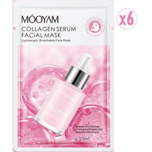 Masque facial au sérum de Collagène - lot de 6
