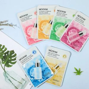 Multi-Pack de masques serum de Rétinol, snail, collagen, Vit.C, 24k Gold et HA